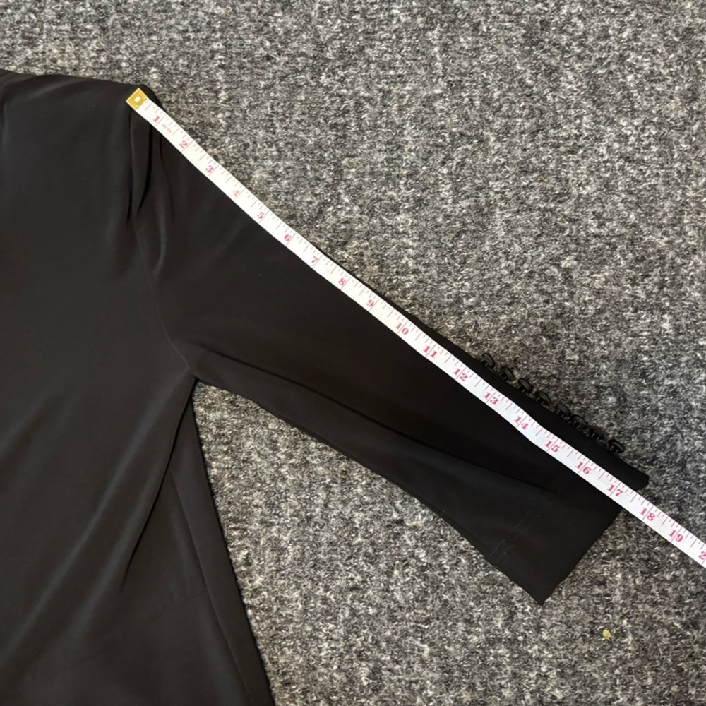 Joseph Ribkoff Canada Sz 6 Tuxedo Bolero Blazer Black - Picture 15 of 16